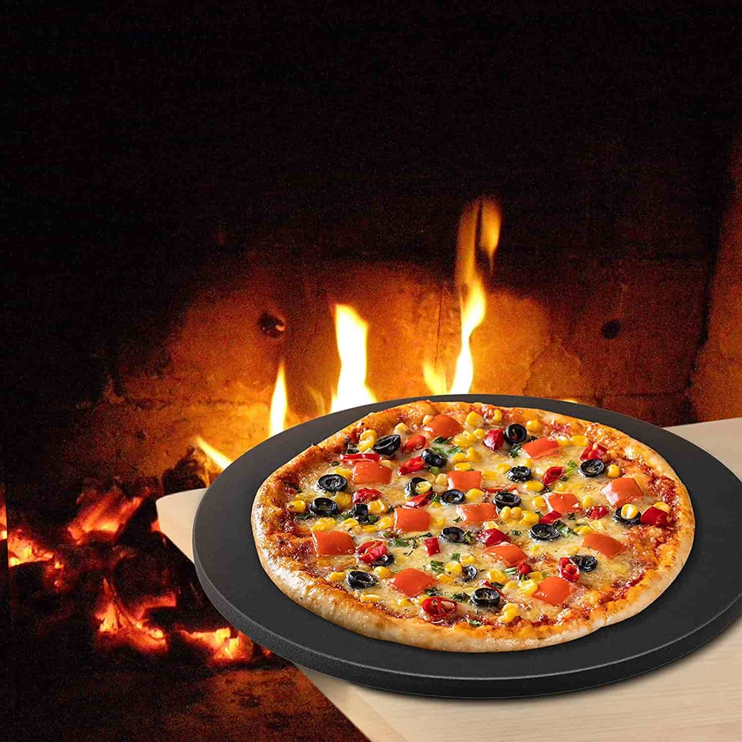 piedra pizza redonda
